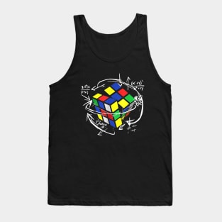 Rubik Cube Formulas Math Teacher Tank Top